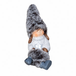 Vinterbarn med myke, hengende bein og luer