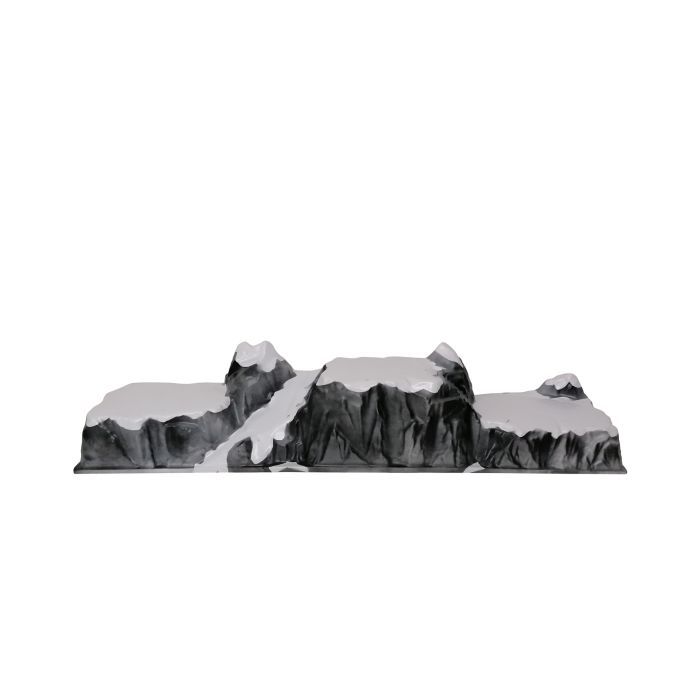 Bjergfundament Trois Vallées. 120 cm lang og 24 cm høj.