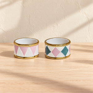Fyrfadsstage tromme pastel