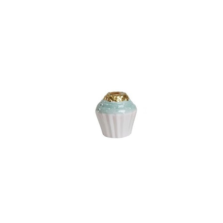Lysestake til telys, muffinsformet, 7 cm høy