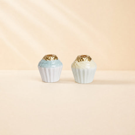 Lysestake til telys, muffinsformet, 7 cm høy