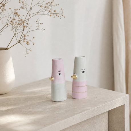Vase and 10 cm lyserød