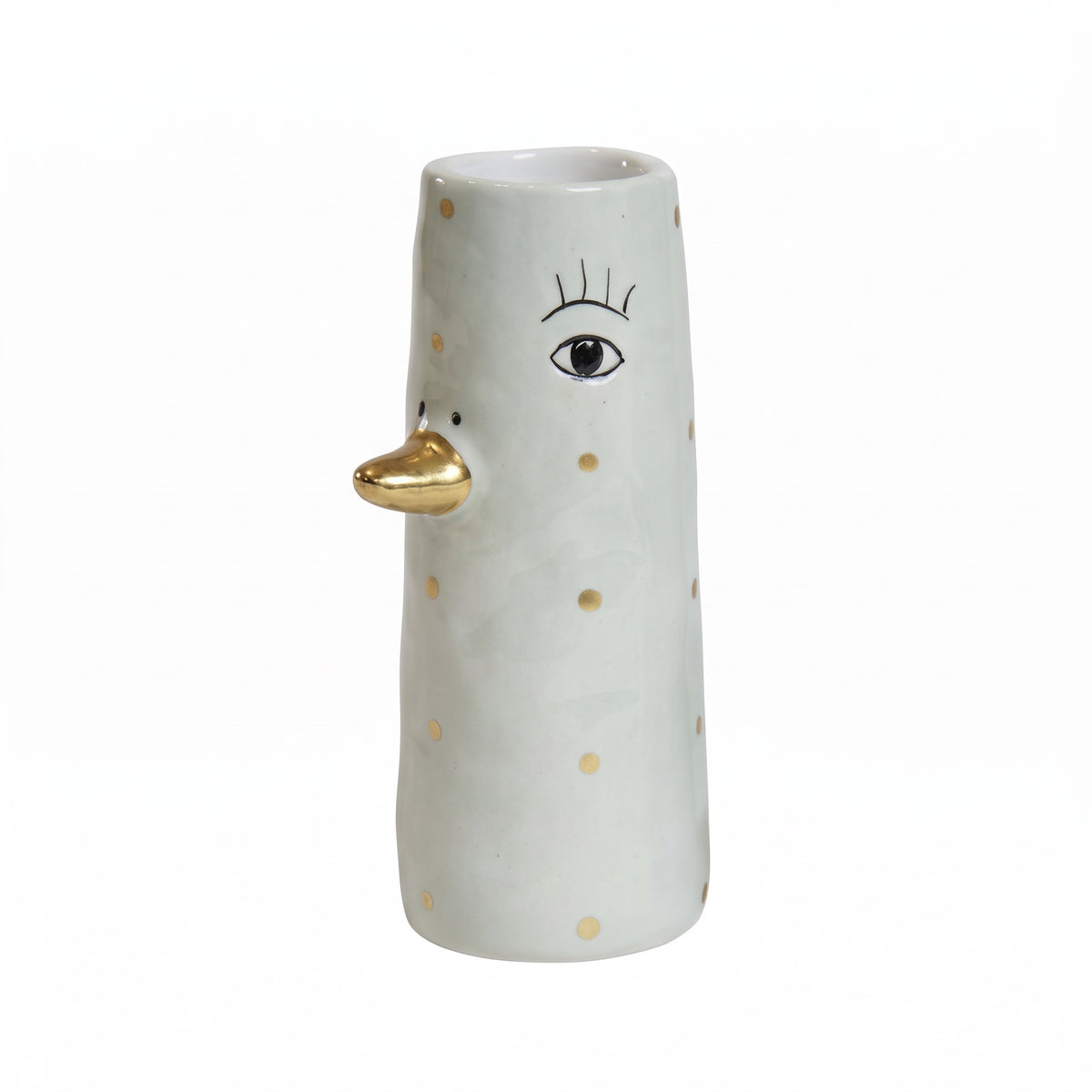Vase og 10 cm lysegrå eller blå