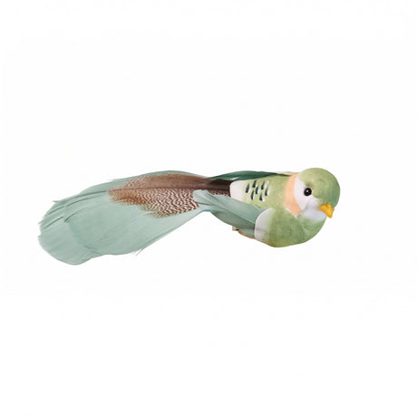 Fugl med klips, 13 cm lang