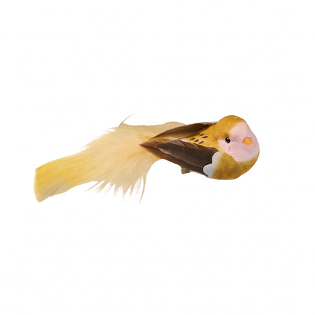 Fugl med klips, 13 cm lang