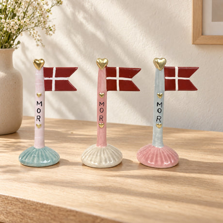 Flagg i keramikk til mor