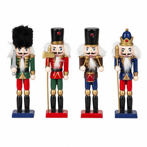 Nøtteknekkerfigurer i tre, 18 cm høye, i 4 varianter