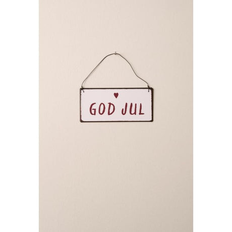 Metalskilt God Jul